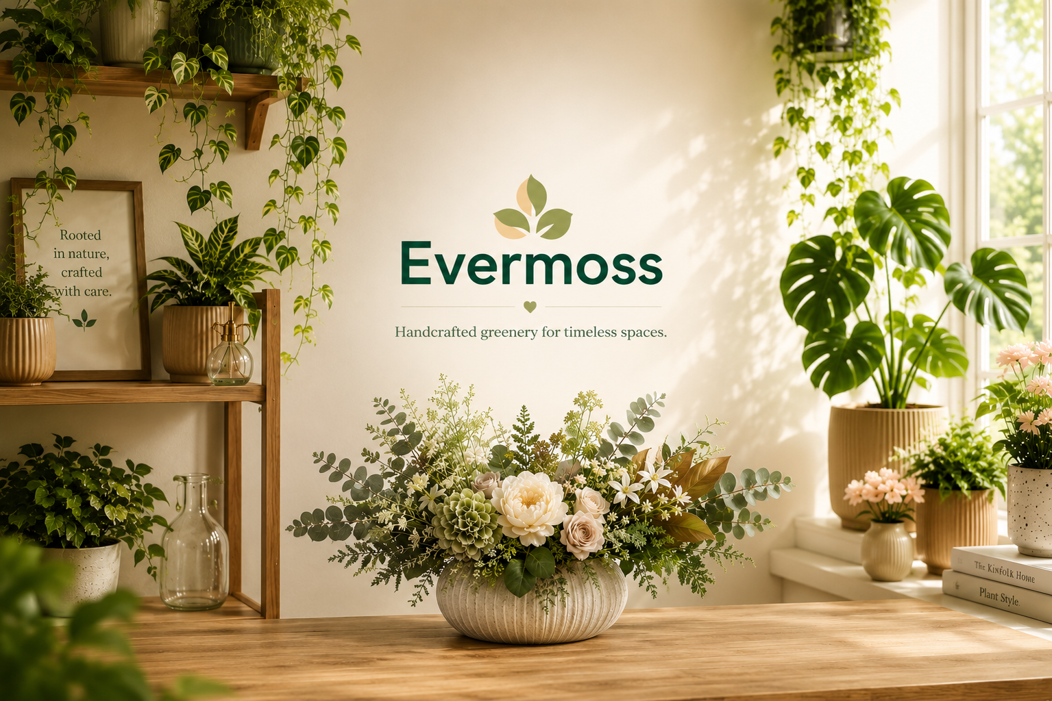 Evermoss botanical plants showcase